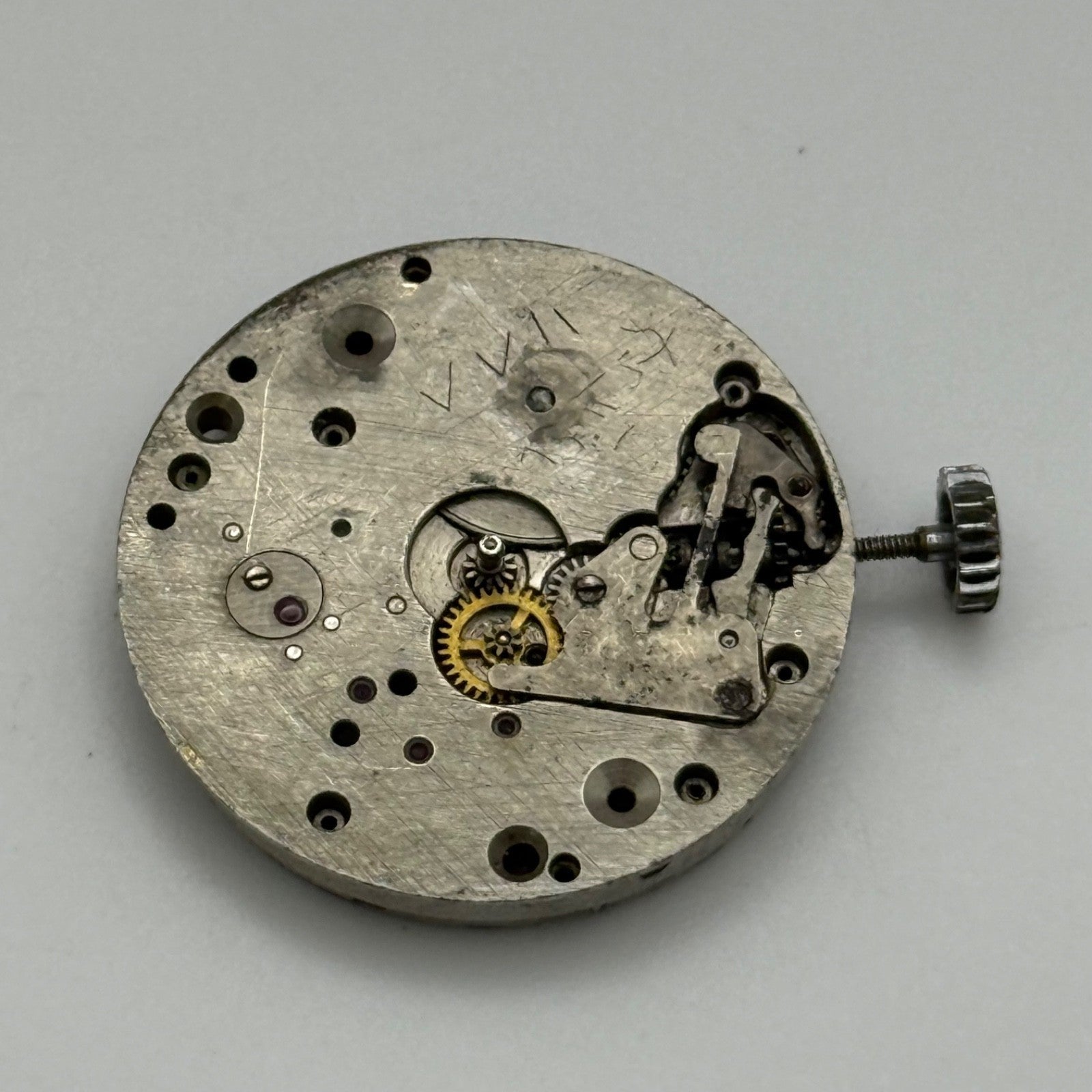 Soviet 1-56 Watch Movement Manual Wind Vintage For Parts Or Repair 26.6mm