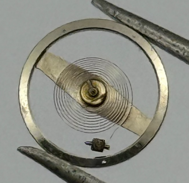 Brac 2051 Balance Wheel Complete And Spring  5¼’’’ 69 M Watch Movement Parts NOS