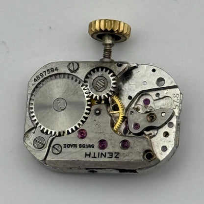 Zenith 57.8 Ladies Incomplete Watch Movement Vintage Swiss Parts Repair 11.7mm