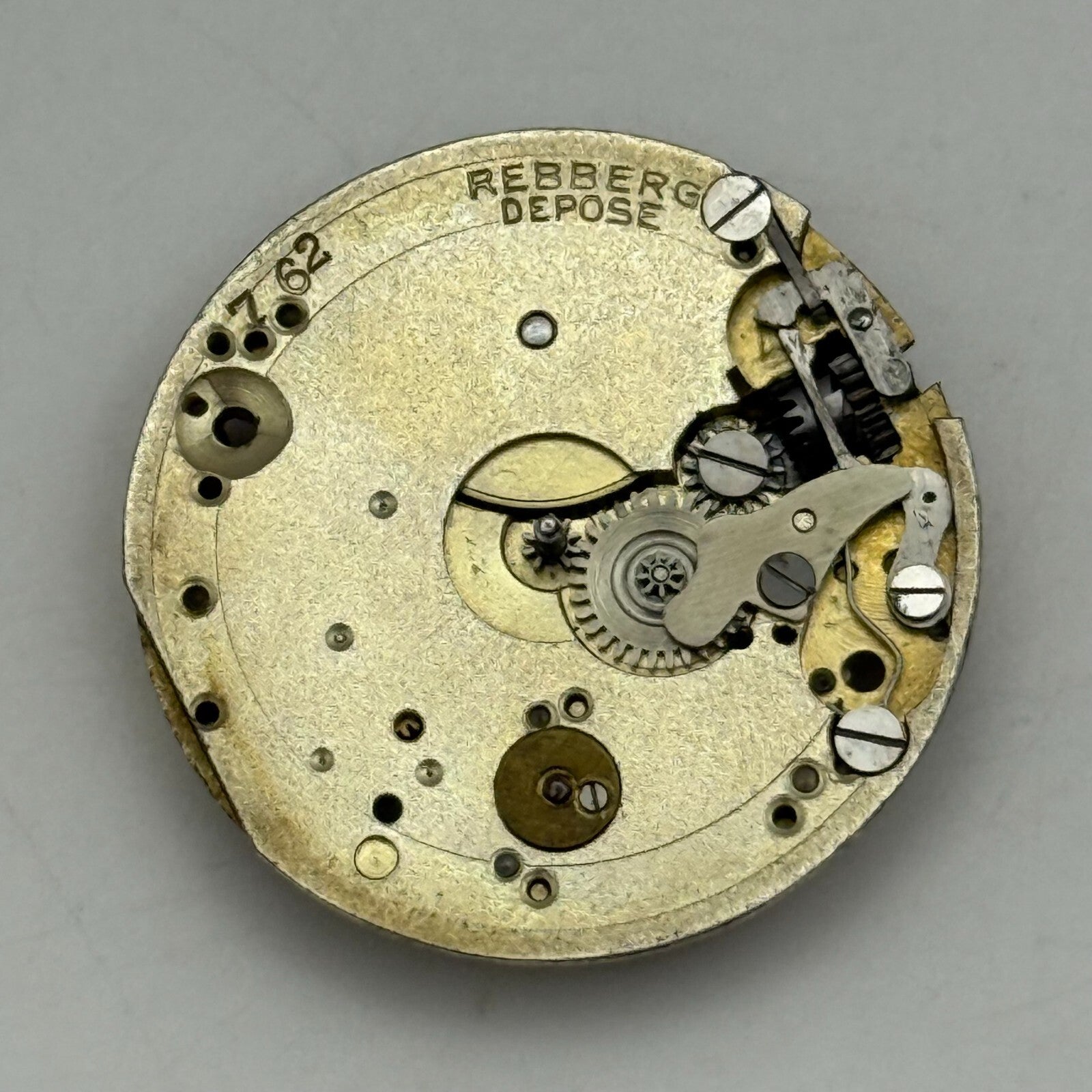 24.3mm Rolex Rebberg Depose 7 Jewels Vintage Antique Watch Movement PARTS REPAIR
