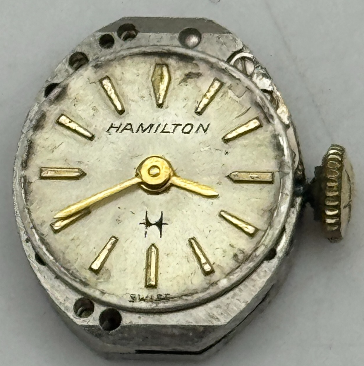 13mm Ladies Hamilton Cal 16 Swiss Manual Wind Vintage Watch Movement PARTS