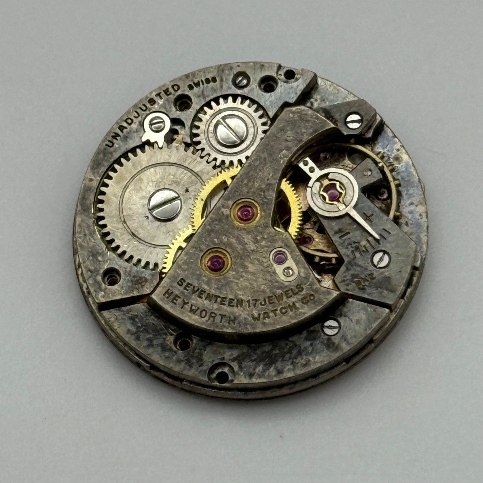 Heyworth AS 1187/94 Watch Movement Swiss Manual Wind Parts Or Repair 25.9mm