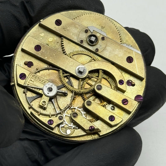 44.1mm High Quality Cylinder Balance Intact Pocket Watch Movement FOR PARTS
