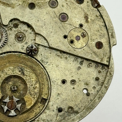 40mm Unidentified Antique Pocket Watch Movement PARTS REPAIR SPARES