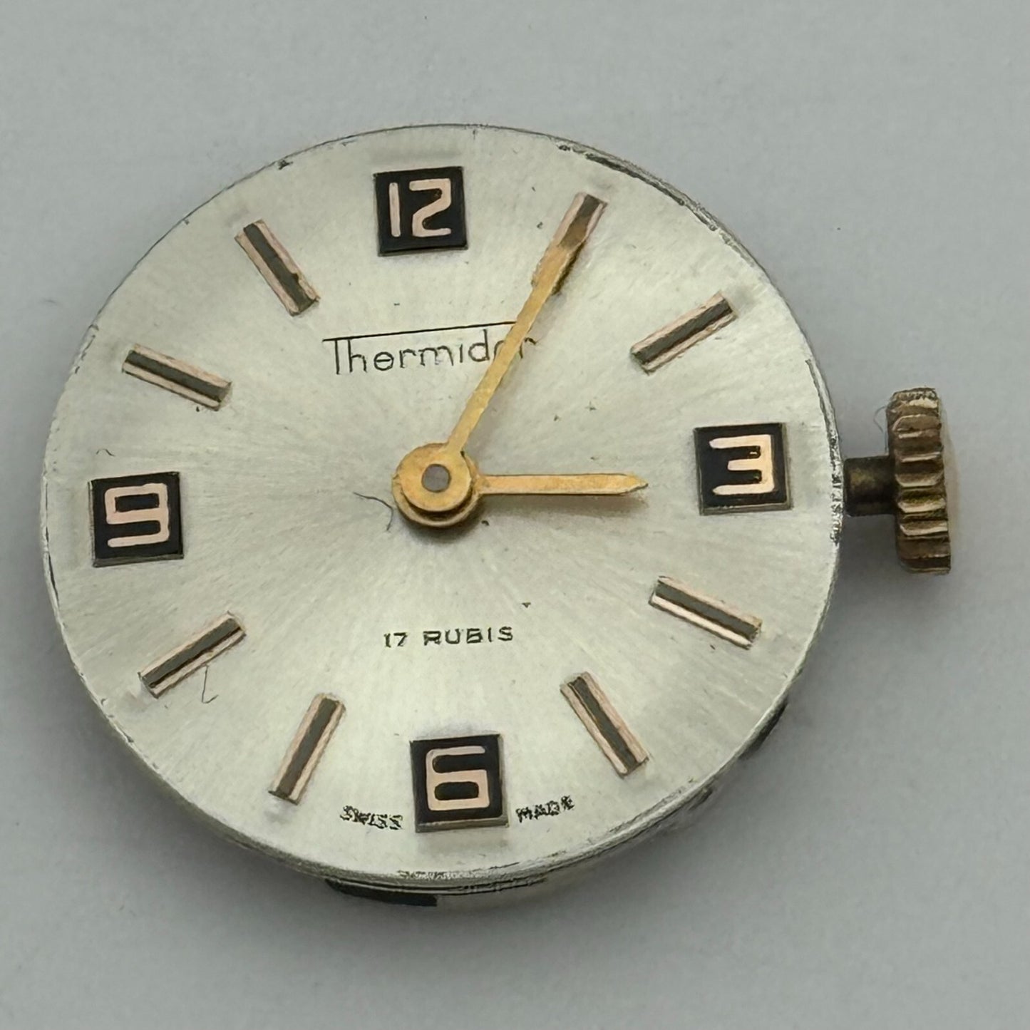 17.4mm Running FHF 351 Thermidor Manual Wind Swiss Watch Movement Vintage PARTS