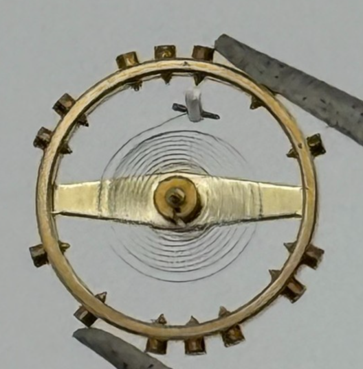 AS 1051 Balance Wheel Complete And Spring 5 1/4''' 34 M Watch Movement Parts NOS