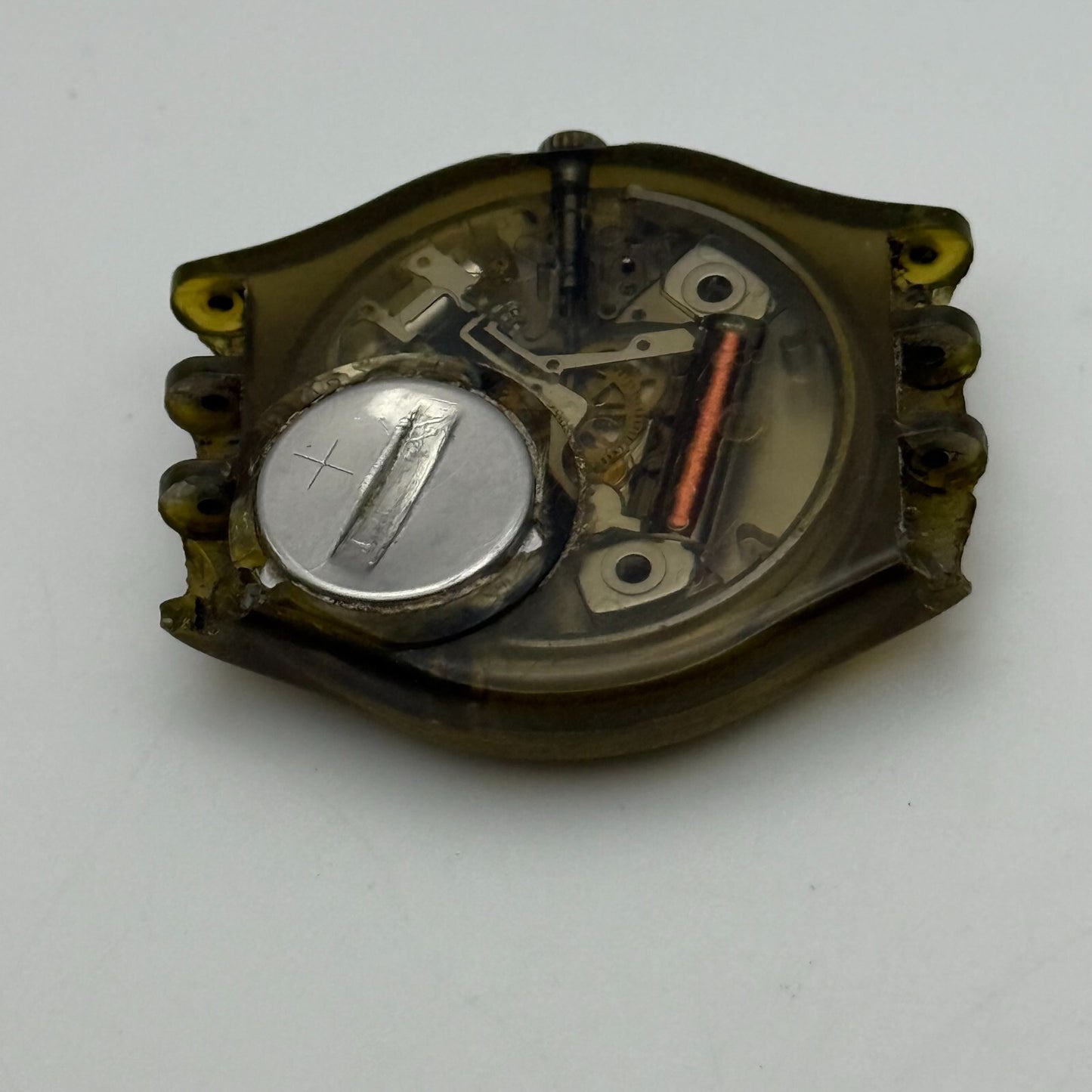 33mm Vintage 1992 Swatch Screw Driver 24 Hour Quartz Watch UNTESTED PARTS REPAIR