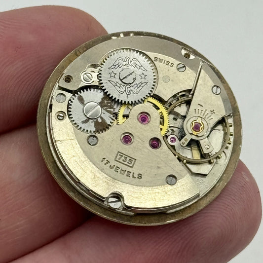 26mm Mens Rotary AS 1703 Good Balance Manual Wind Watch Movement PARTS REPAIR