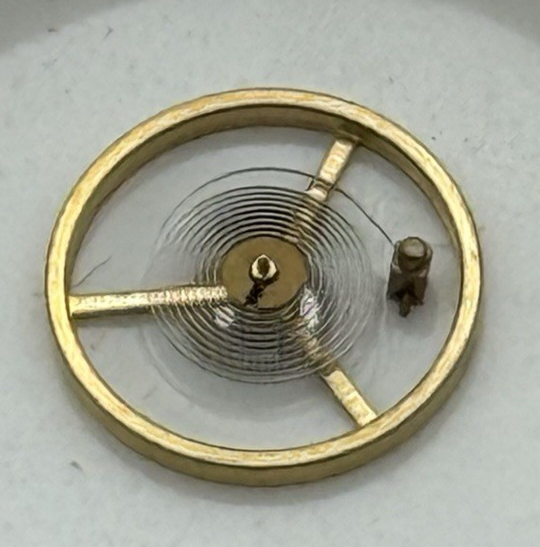 BFG 927 6 3/4 - 8''' Balance Wheel Complete And Spring Watch Movement Parts NOS