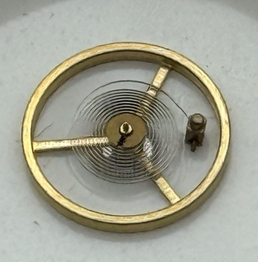 BFG 927 6 3/4 - 8''' Balance Wheel Complete And Spring Watch Movement Parts NOS