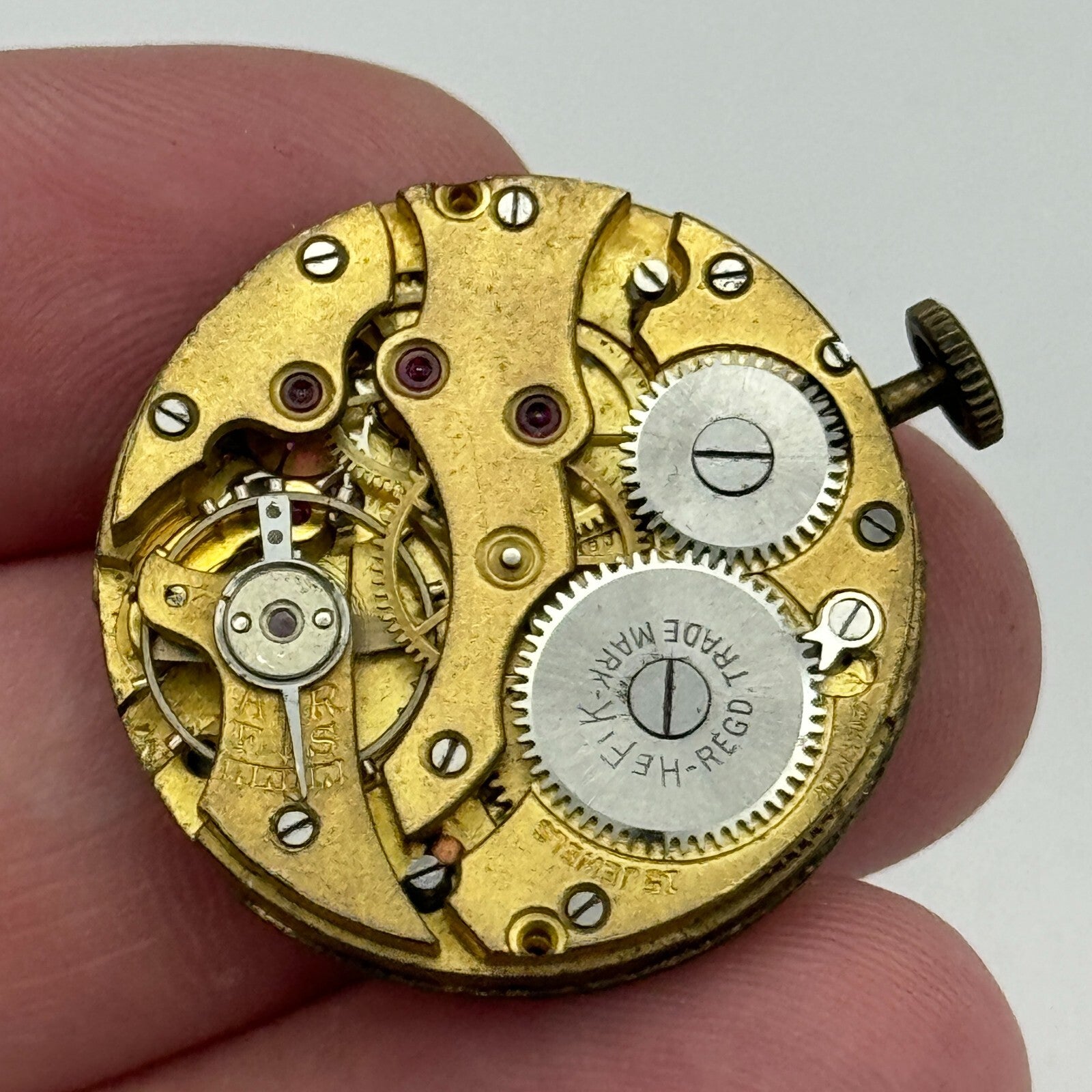 27mm Men's Hefik Non Magnetic Trench Watch Movement Manual Wind Swiss PARTS
