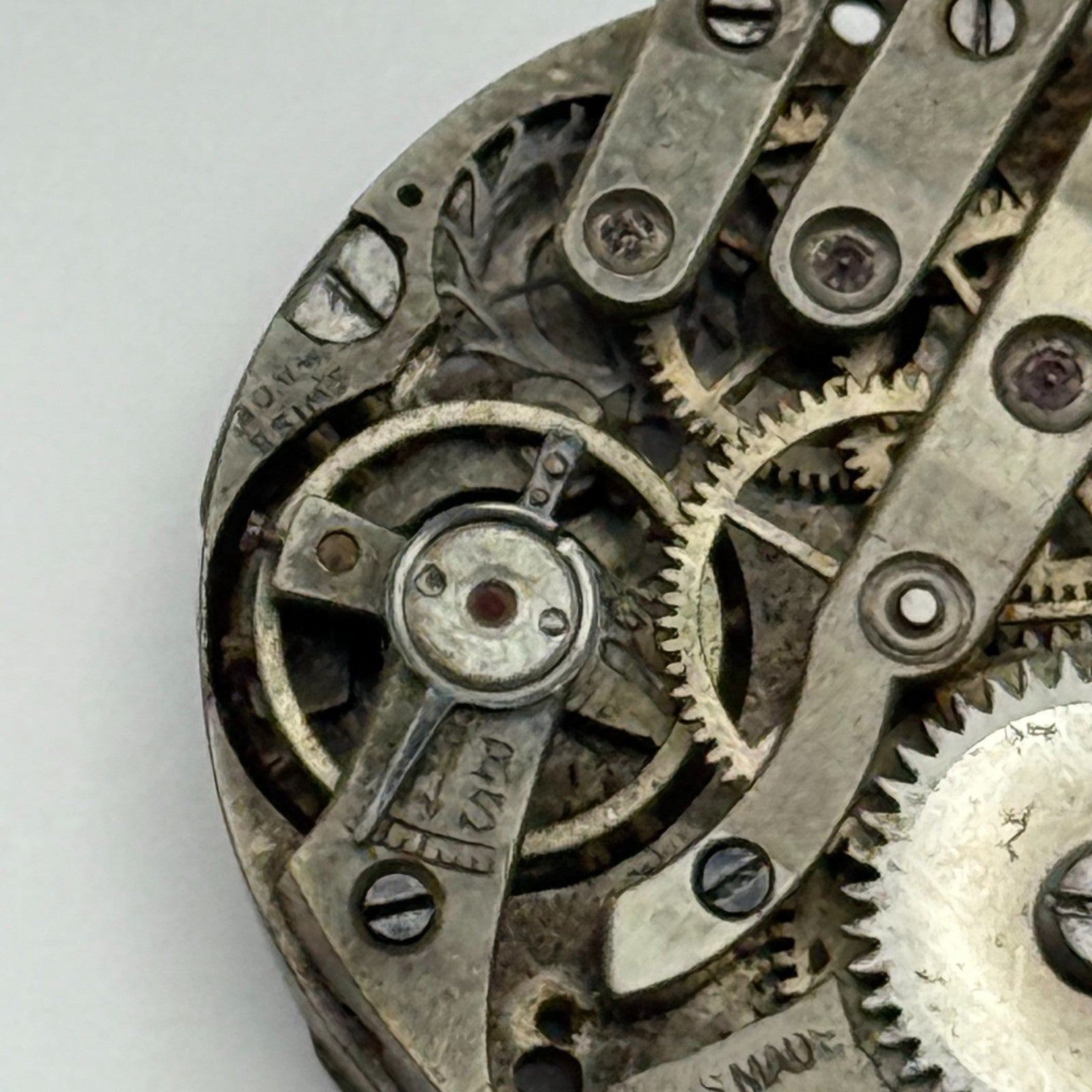 AS A Schild Swiss Watch Movement Manual Wind Vintage Parts Repair Spares 24.7mm