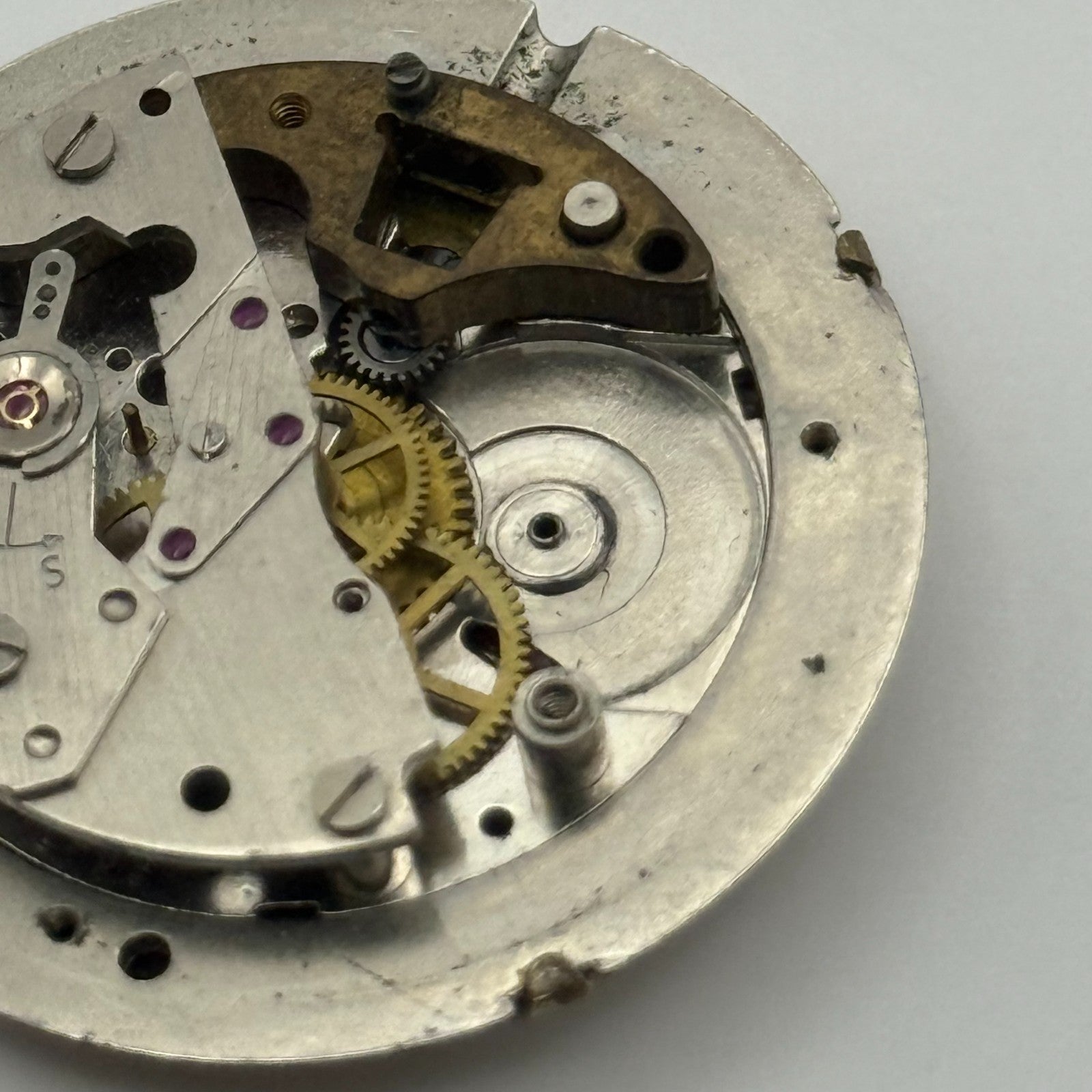 Smiths Shockproof Date 5T65 Watch Movement Manual Wind Vintage Parts Repair 23mm