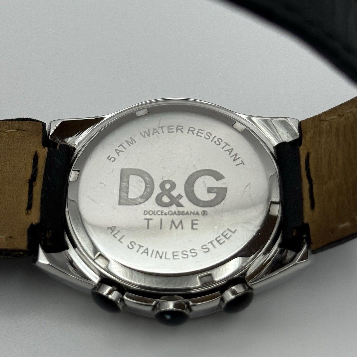 Dolce & Gabbana D&G 40mm Working Quartz Watch Date Display Stainless Steel