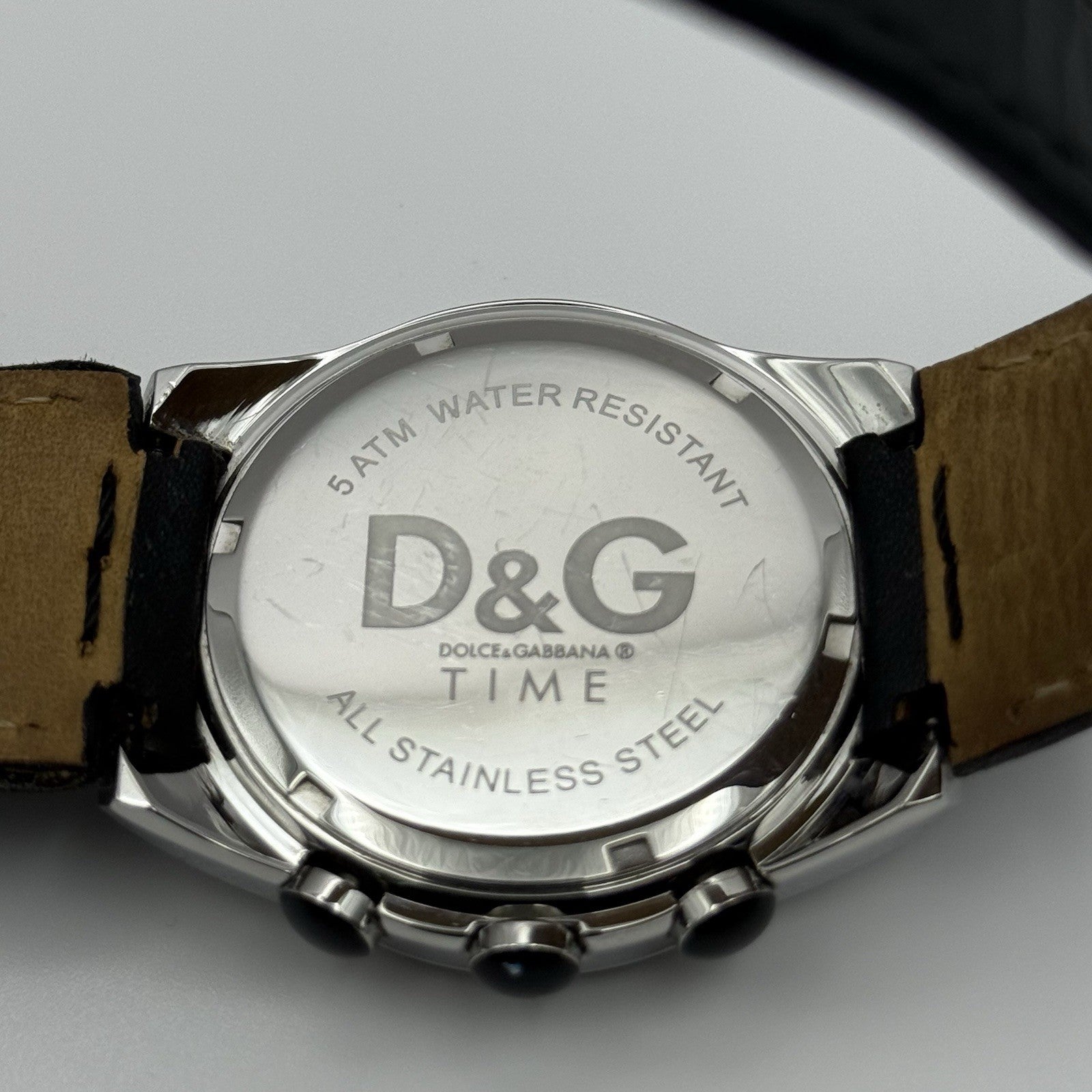 Dolce & Gabbana D&G 40mm Working Quartz Watch Date Display Stainless Steel