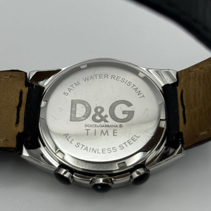 Dolce & Gabbana D&G 40mm Working Quartz Watch Date Display Stainless Steel