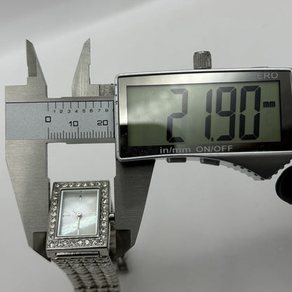 20mm Working Ladies Accessories New Look Silver Tone Jewelled M.O.P Quartz Watch