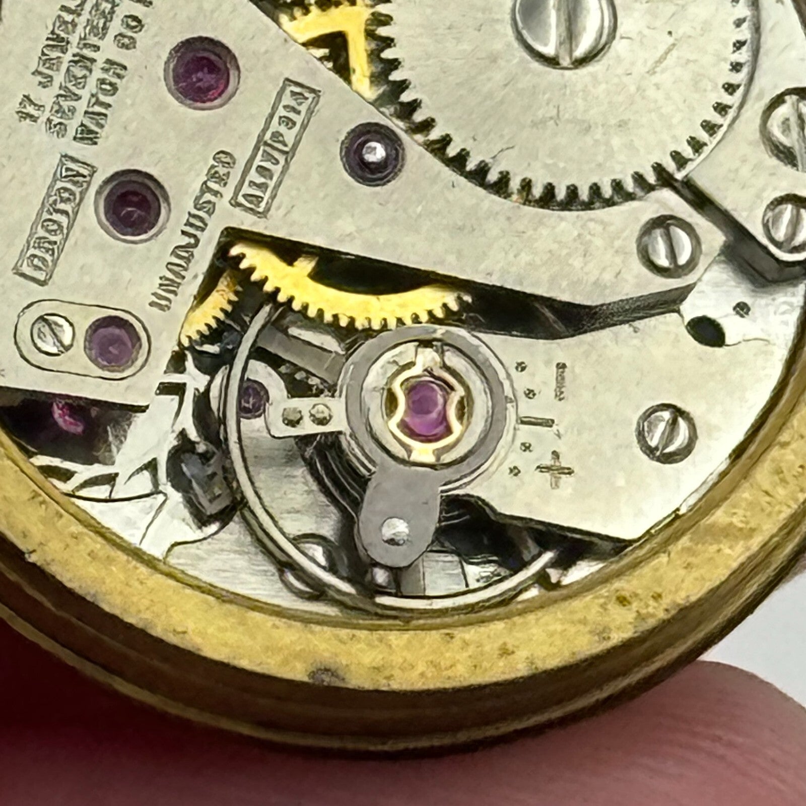 23.6mm Croton AL97 F314 Manual Wind Watch Movement Swiss Vintage PARTS SPARES