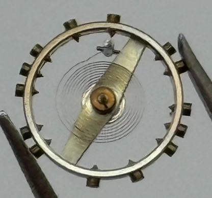 FHF 60 Balance Wheel Complete And Spring  6 3/4-8'''  200 M Watch Movement Parts