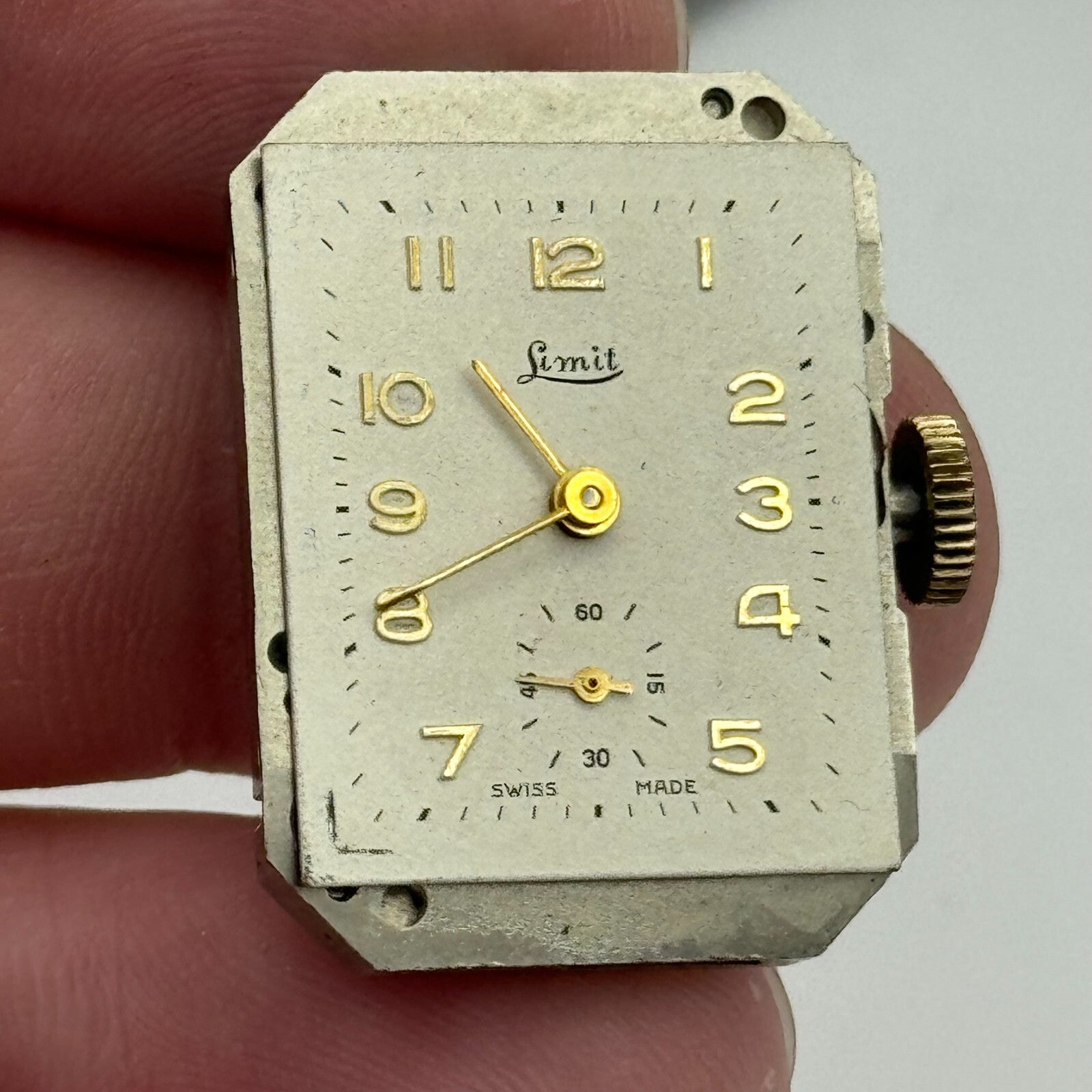 20.6mm Running Limit Revue 54 High Grade Tank Watch Movement Manual Wind PARTS