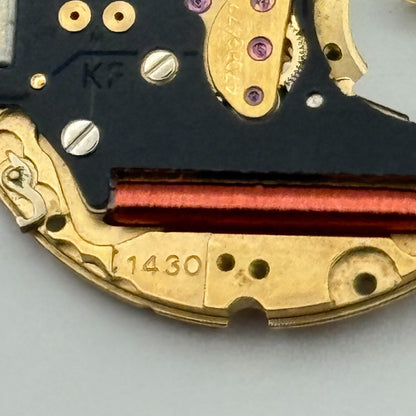 Omega 1430 Quartz Watch Movement 6 Jewels Swiss Vintage Parts Repair 23.8mm