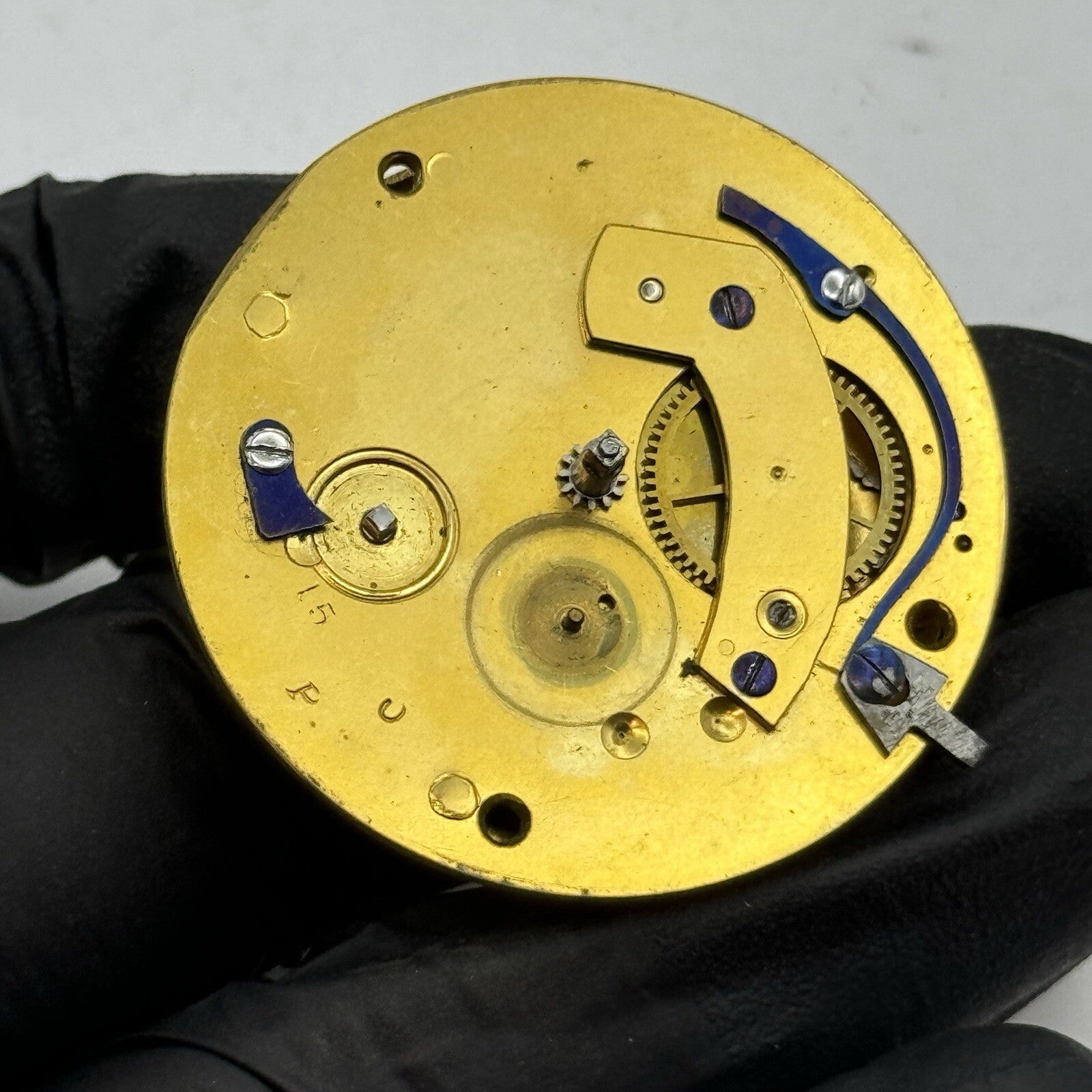 41.9mm Hanton Amptill Bedfordshire Fusee No Chain Watch Movement FOR PARTS