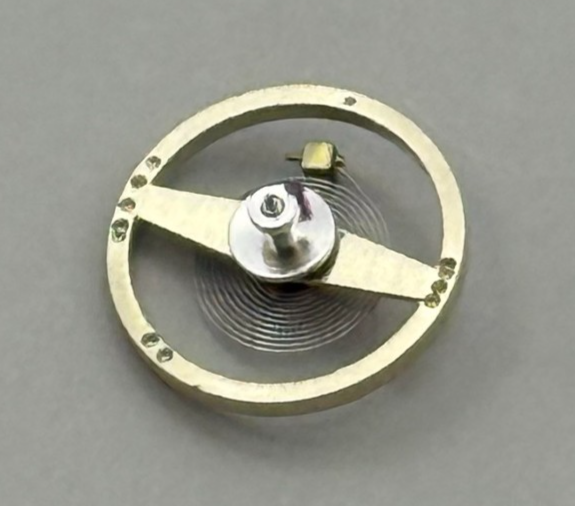 Ebosa 86 87 Balance Wheel Complete And Spring 8¾’’’ 1249 Watch Movement Parts 