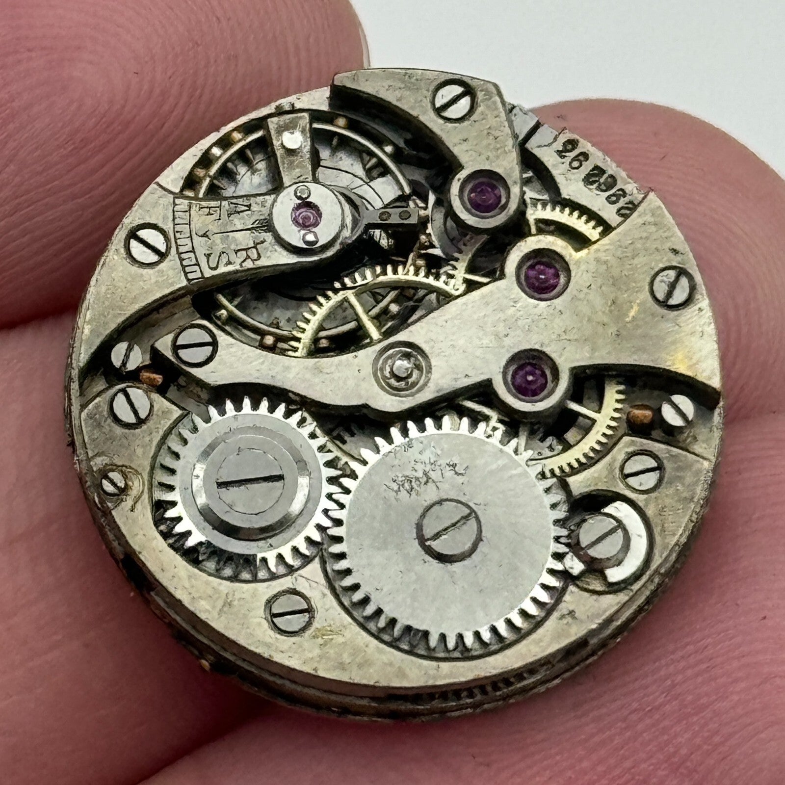 22.7mm Unidentified Swiss Trench Watch Movement Vintage Manual Wind PARTS SPARES