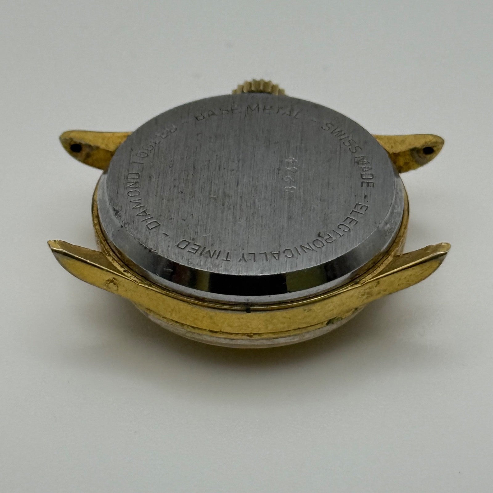 25mm Running Vintage Lucerne Diamond Tooled Swiss Gold Plated Manual Wind PARTS