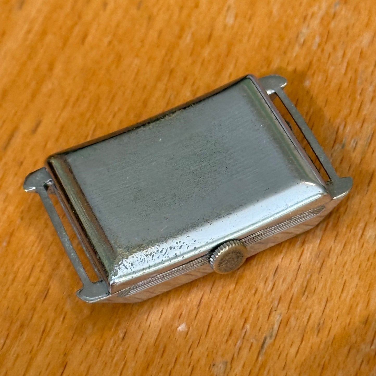 25mm Running Vintage Tank Watch PAT DRP Sub Seconds Manual Wind PARTS / REPAIR