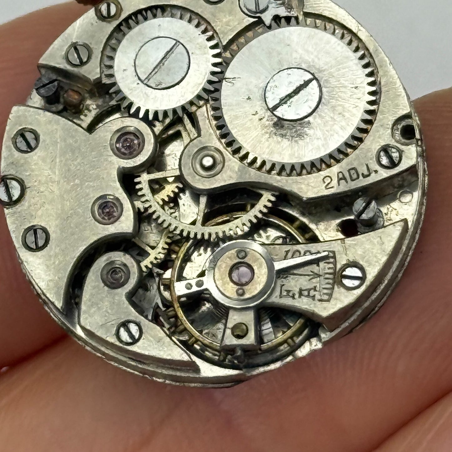 23.5mm Vintage Hora 2adj Trench Manual Wind Watch Movement PARTS REPAIR