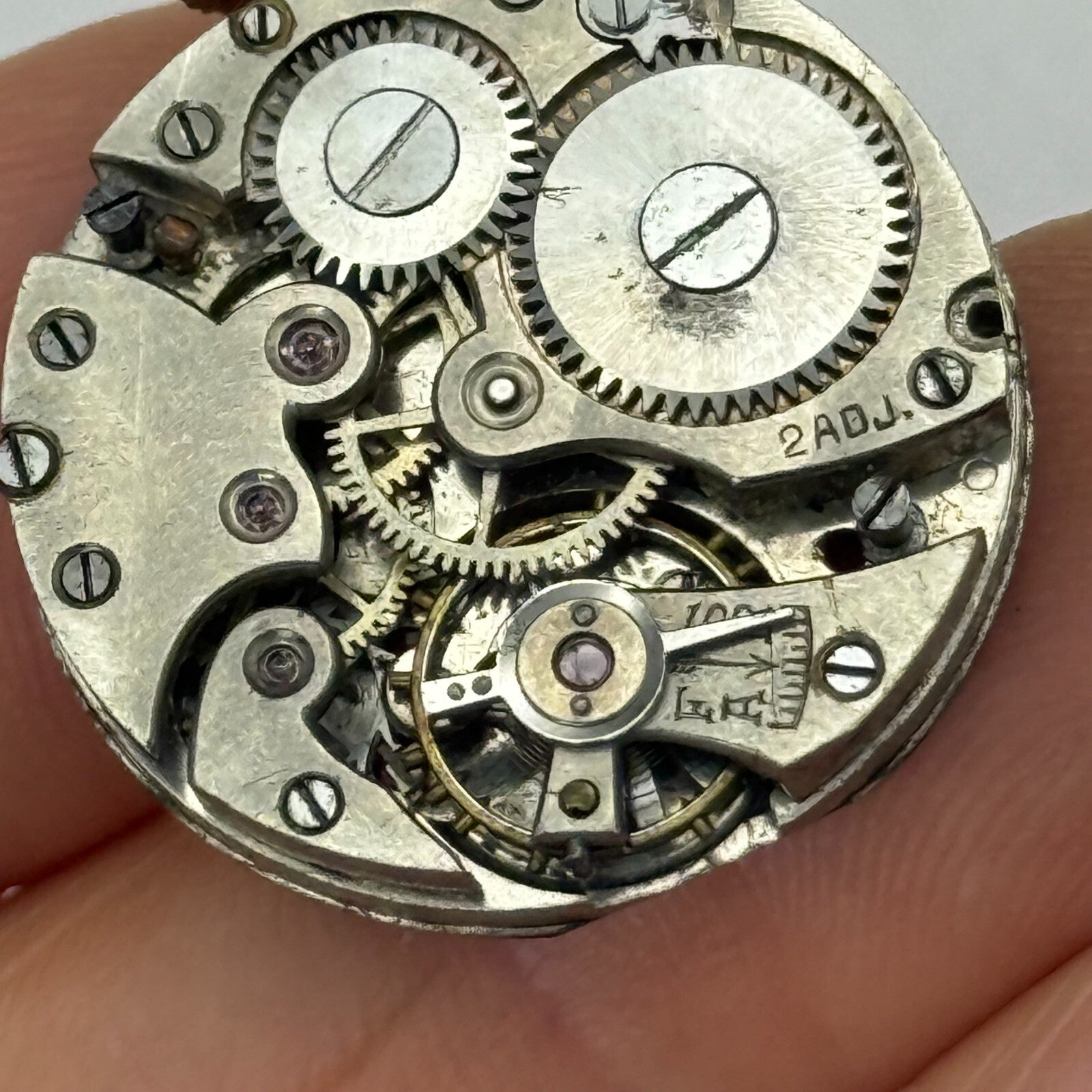 23.5mm Vintage Hora 2adj Trench Manual Wind Watch Movement PARTS REPAIR