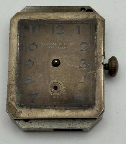 20.7mm Kendal & Dent Rotary Maximus Rare Tank Watch Movement Manual Wind PARTS