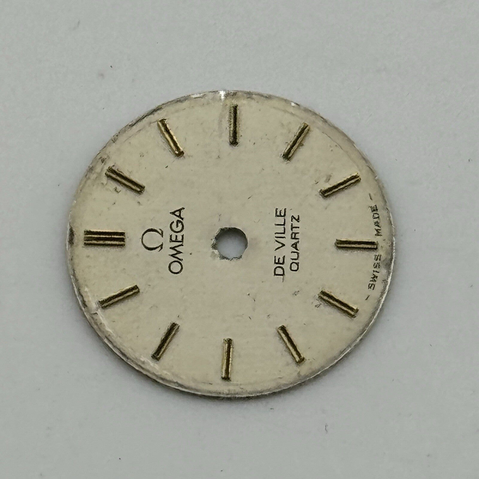 16.4mm Circular Omega De Ville Quartz Ladies Wristwatch Dial Spares Parts Swiss