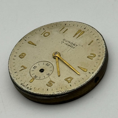 29.1mm Men's Dumont OM 125 Otto Meyer Manual Wind Swiss Watch Movement PARTS