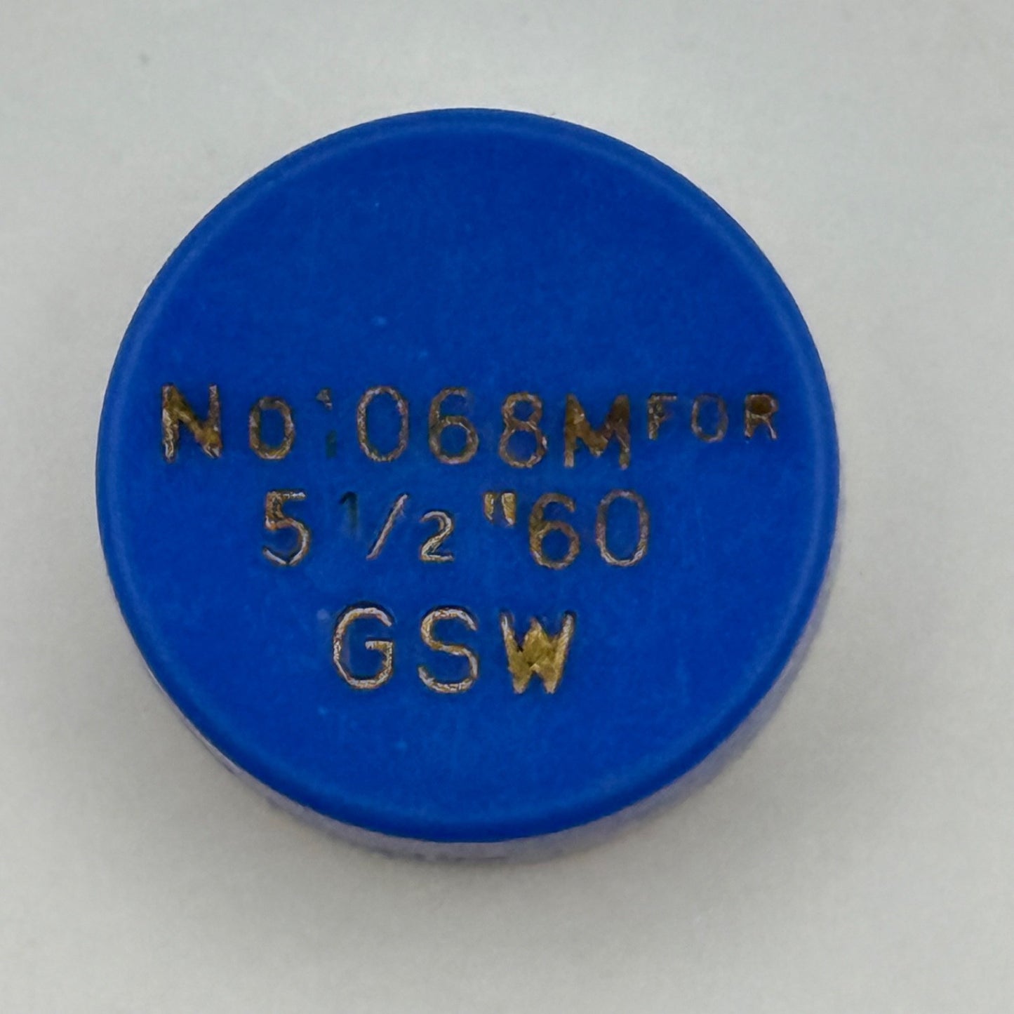 GSW 60 Balance Wheel Complete And Spring 5 1/2''' 1068 M Watch Movement Parts 