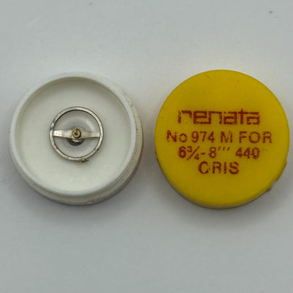 CRIS 440 Balance Wheel Complete And Spring 6 3/4''' 974 M Watch Movement Parts 