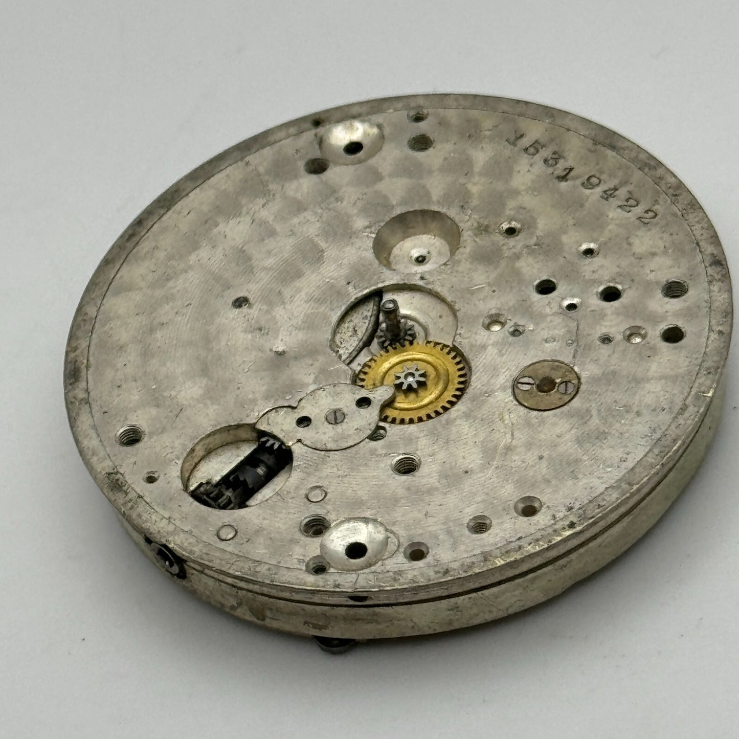 43mm Vintage Stayte 15 Jewels Swiss Made Pocket Watch Movement PARTS REPAIR