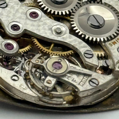 Art Deco 15 Jewels Swiss Sub Seconds Watch Movement Manual Wind Parts 19.6mm