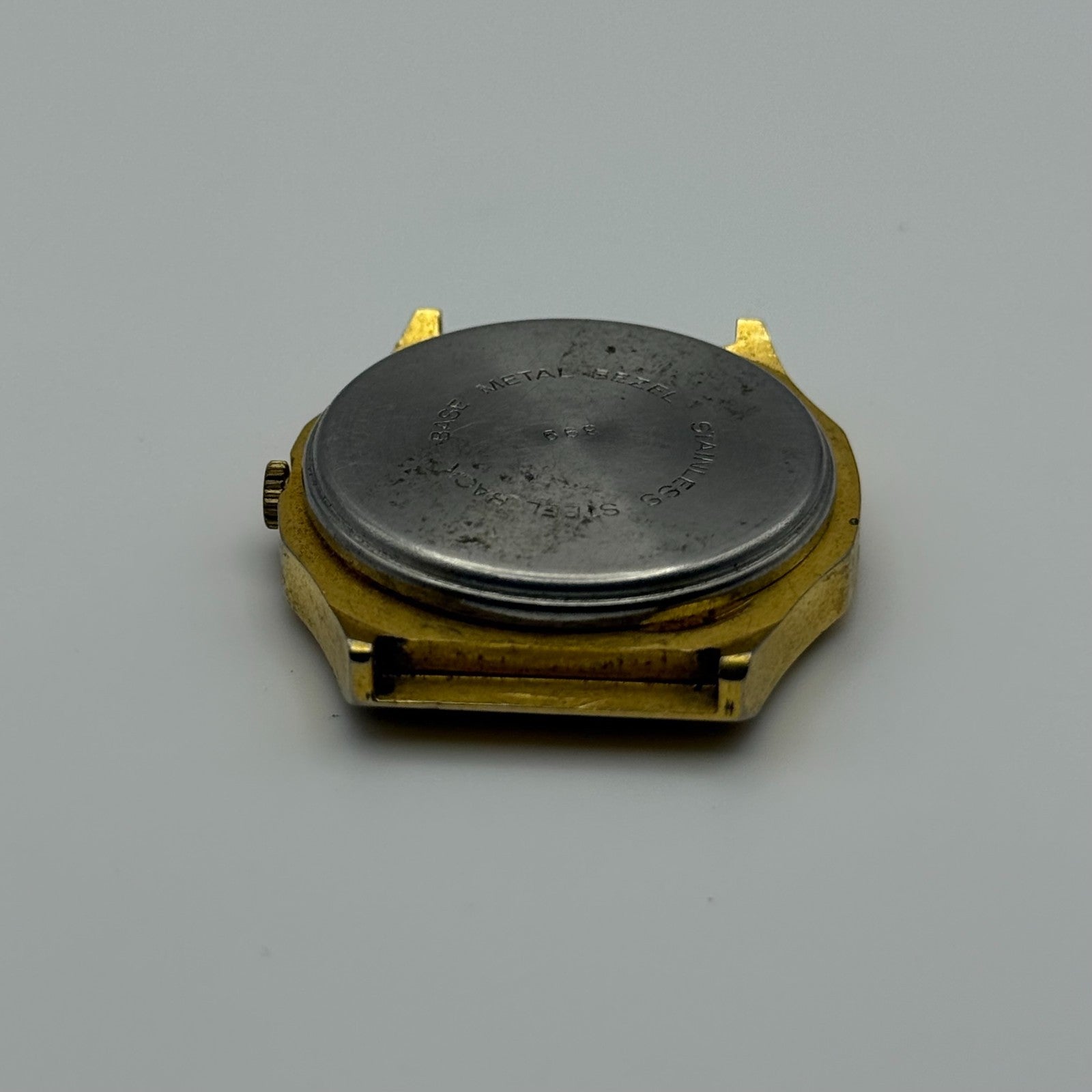 EB 870.111 Grand Swiss Quartz Watch Gold Tone Date 33mm UNTESTED PARTS REPAIR