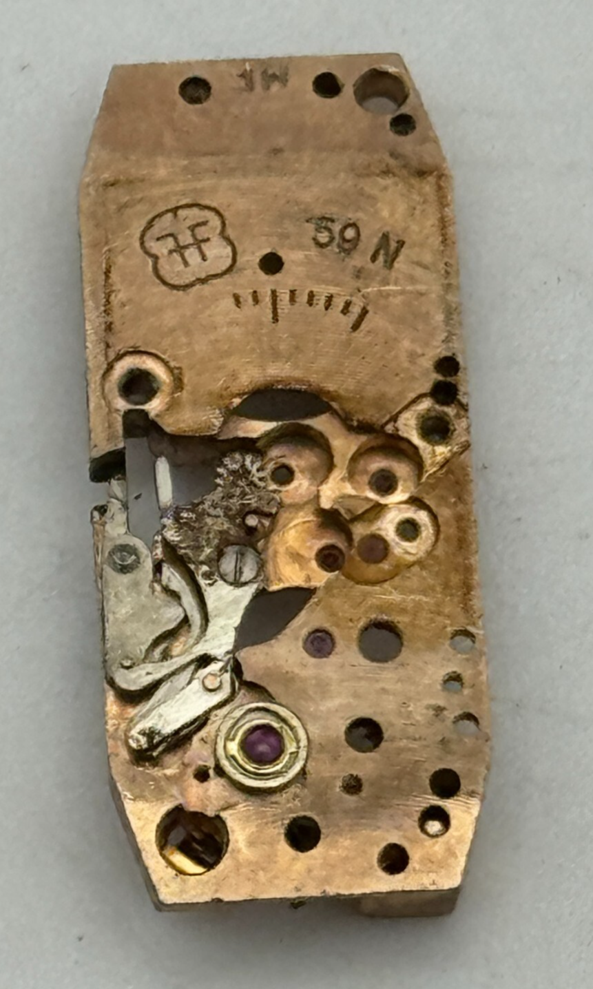 9mm Ladies Helvetia FHF 59N Balance Ok Manual Wind Partial Watch Movement PARTS