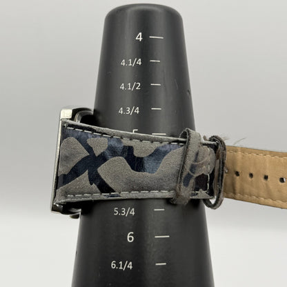 G&B Time Fashion Ladies Quartz Watch Crystal Accents Leather Strap Working 42mm