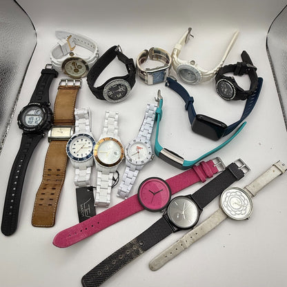 Bundle Of 15 Quartz Watches Job Lot Modern / Vintage Untested Parts / Repair
