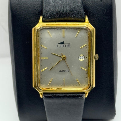 Working Ladies Lotus Date Dial Quartz 26mm Quartz Watch PUW Movement New Battery