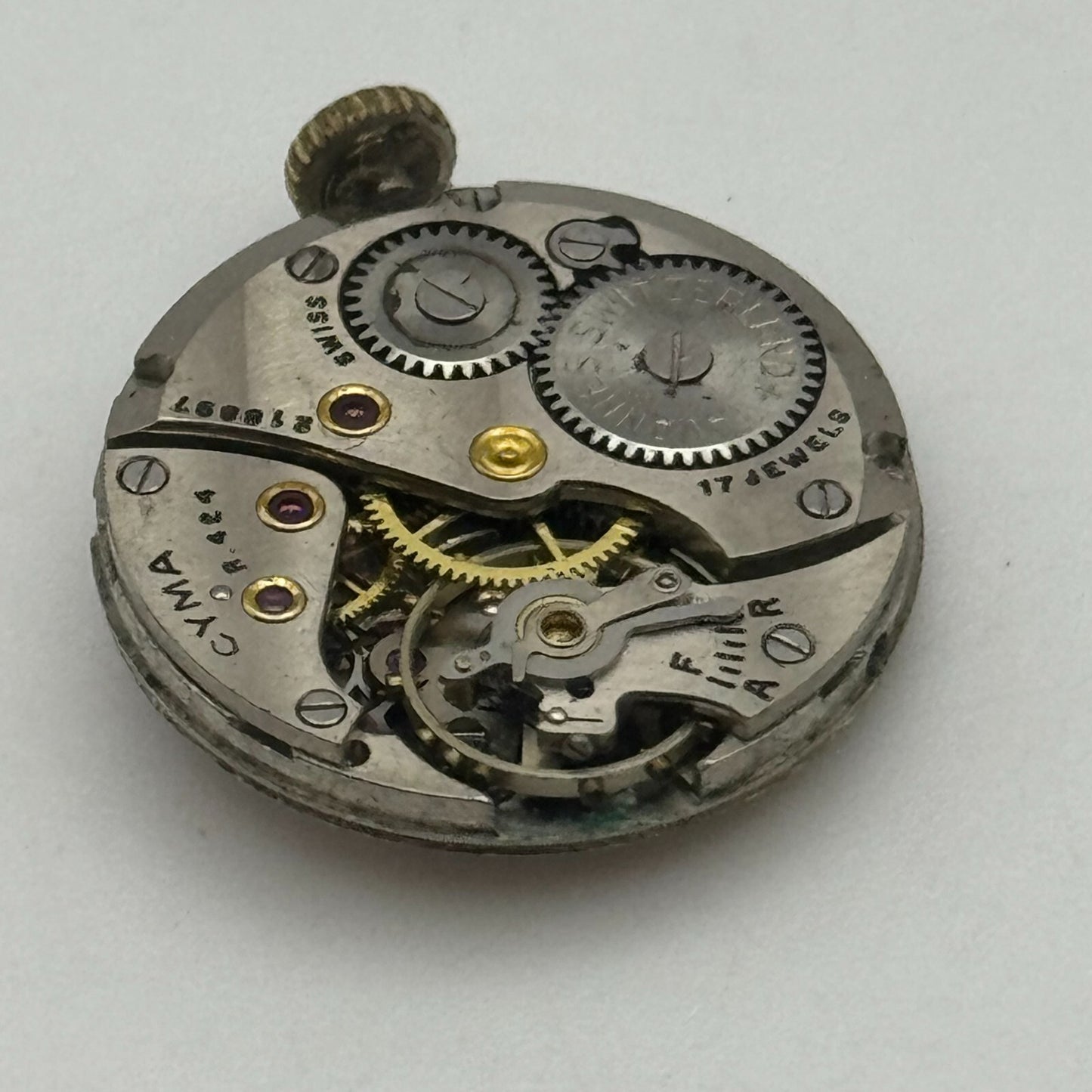 19.7mm Cyma R.424 Sub Seconds Manual Wind Watch Movement Swiss Vintage PARTS