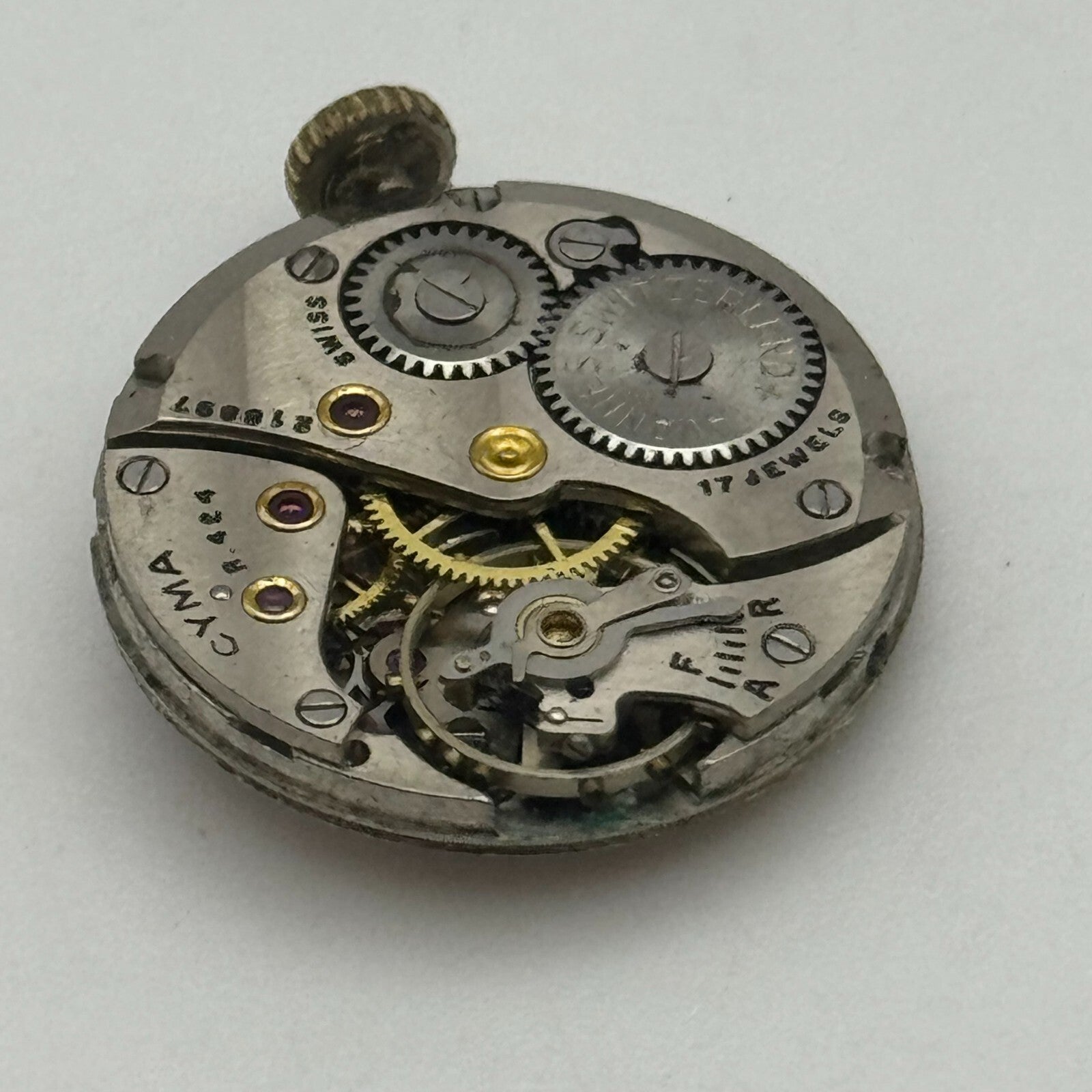 19.7mm Cyma R.424 Sub Seconds Manual Wind Watch Movement Swiss Vintage PARTS