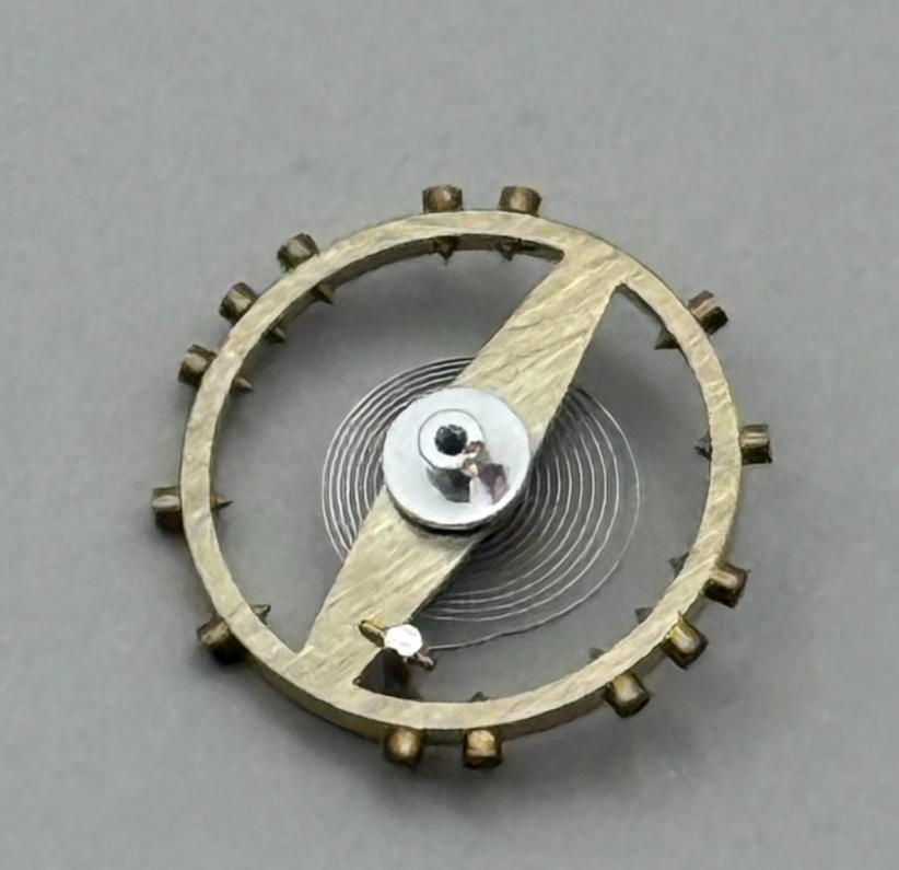 Derby 40 Balance Wheel Complete And Spring  8¾’’’ 102 M Watch Movement Parts NOS