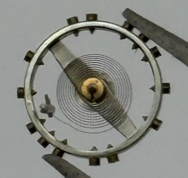 Felsa 302 Balance Wheel Complete And Spring 6 1/4''' 181 M Watch Movement Parts 