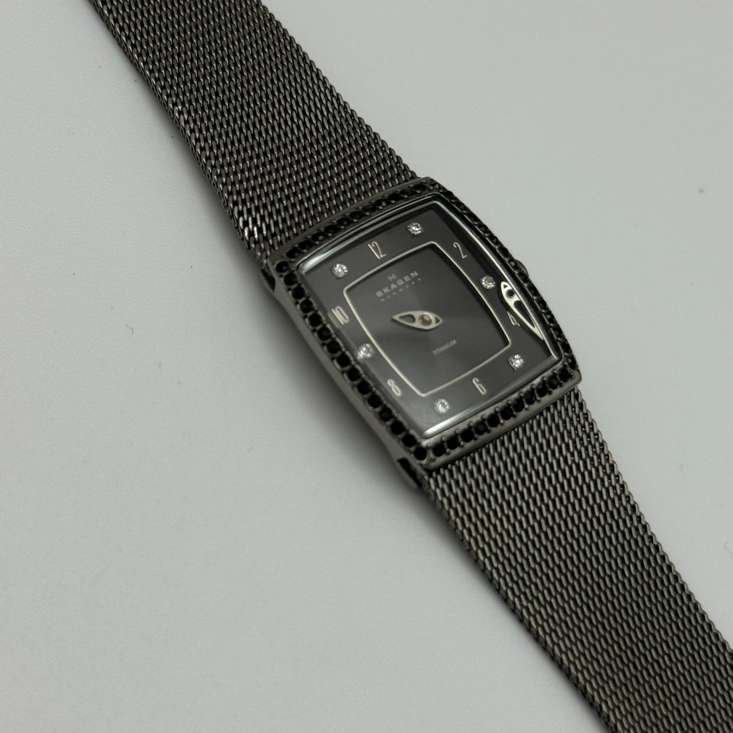 Skagen Denmark Ladies Quartz Watch Titanium Mesh Band Japan 21mm PARTS REPAIR