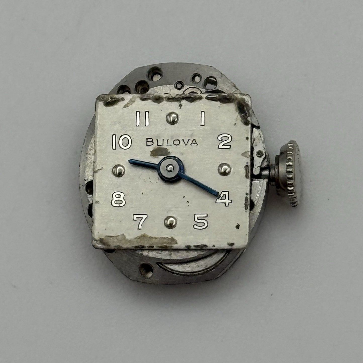 13.1mm Vintage Ladies Bulova 5AD Manual Wind Swiss Watch Movement PARTS REPAIR